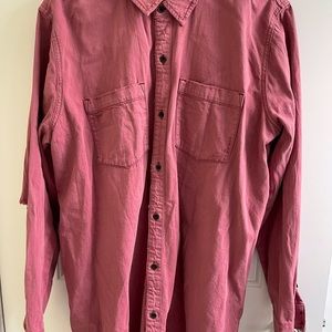 Lucky Brand Pink Denim Button Up